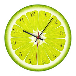 Horloge murale en acrylique pour fruits LiivnG Room Decor Lemon pas cher