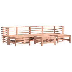 vidaXL Salon de jardin 7 pcs bois massif douglas