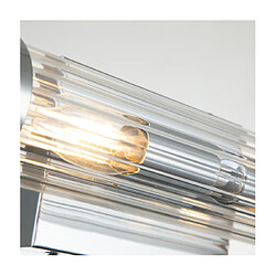 Avis Elstead Lighting Applique murale Salle de bains Kichler Acier,verre cannelé transparent Chrome poli