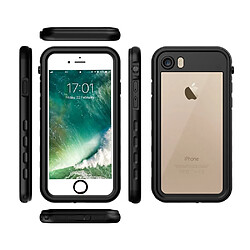 Coque en TPU étanche à la goutte et à la poussière noir pour votre Apple iPhone SE (2nd Generation)/8/7 4.7 pouces