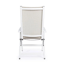 Acheter Mes Fauteuil de jardin pliant 59x71x113 cm en textilène taupe