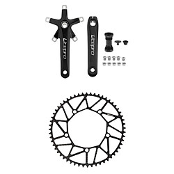 Ensemble de Bras de Manivelle de Vélo BCD 130 Pédalier 56T Plateau et Pédalier BB