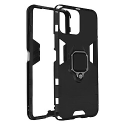 Avizar Coque Honor X8 Hybride Antichoc avec Bague Métallique Support Noir