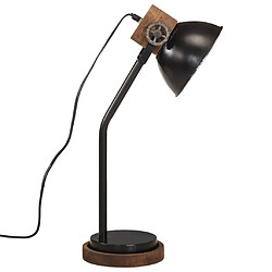 Avis vidaXL Lampe de bureau 25 W noir 18x18x60 cm E27