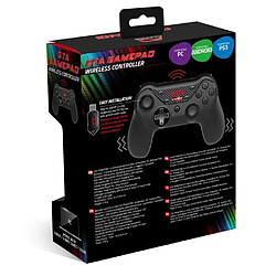 Advance Manette sans fil Rechargeable GTA Compatible PC, PS3 & ANDROID TV Noir et Rouge Ergonomique joystick Asymétrique - Autonomie 12H