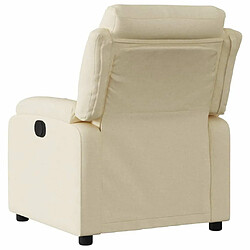 Avis Maison Chic Fauteuil Relax pour salon, Fauteuil inclinable Crème Tissu -GKD88560