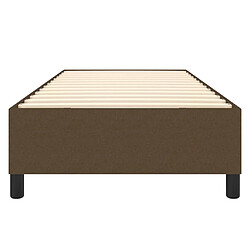 Acheter vidaXL Cadre de lit sans matelas marron foncé 90x190 cm tissu