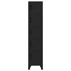 vidaXL Armoire à casiers Noir 38x40x180 cm Acier