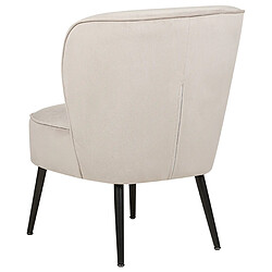 Acheter Beliani Fauteuil VOSS Velours Taupe