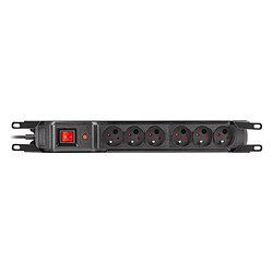 Surge Protection Power Strip rack 19in. M6 3m 6x230v black M6/30/R/CZ/IEC