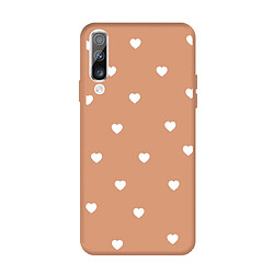 Wewoo Coque Pour Samsung Galaxy A50 Multi Love Heart Pattern Frosted TPU Housse de protection Coral Orange