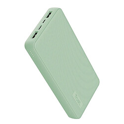 Bqhl Editions Trust Mobile Primo Batterie Externe Rapide 20000mAh, Power Bank USB-C 3A Grande Capacité, 3 Entrées, Chargeur iPhone, iPad, Samsung, Xiaomi, Huawei, Airpods, Téléphone Portable, Tablette, Vert