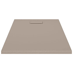 Avis vidaXL Receveur de douche SMC Marron 120x70 cm