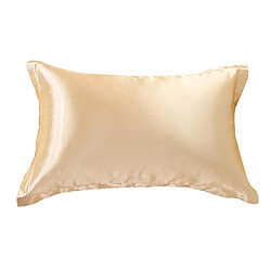 Avis 100% Mulberrry Soie Taie D'oreiller King - Size 19x29 -taie D'oreiller Beige