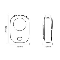 Ventilateur Mini Refroidisseur USB Ventilador Rechargeable Travel Handheld Portable Silencieux Petits Ventilateurs De Refroidissement Électriques Blanc pas cher