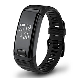 Wewoo Bracelet connecté noir 0.71 pouces HD OLED écran Bluetooth Smart d'affichage, IP67 imperméable à l'eau, podomètre de / moniteur de tension artérielle / de fréquence cardiaque / d'oxygène du sang, Compatible avec Android et iOS Téléphones