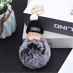 Universal Mignon peluche pendante sommeil hiver mignon casse-tête de poupée - dessin animé hair de cheveux ball8