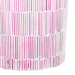 Avis BigBuy Home Bougeoir Rose Verre Ciment 10 x 10 x 13 cm