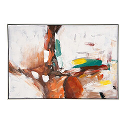 Pegane Tableau peinture à l'huile sur toile, peinte abstraite avec cadre en bois - Longueur 120 x Profondeur 4 x Hauteur 80 cm