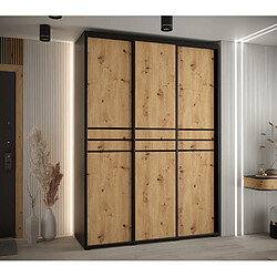 Abiks Meble Armoire Davos 10 À Portes Coulissantes 235,2/170/45 3 Portes