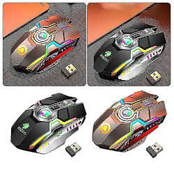 Universal (argent) jeu sans fil de souris LED laser USB Optical Gaming rechargeable