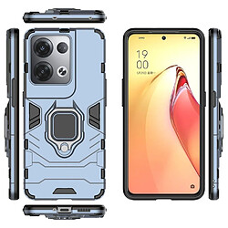 Htdmobiles Coque pour Oppo Reno 8 Pro 5G - housse etui rigide anti choc + film ecran - BLEU FONCE