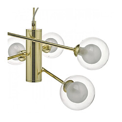 Acheter Luminaire Center Suspension Kumara Verre,or poli 6 ampoules 30cm