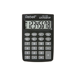 Rebelle Rebell Calculatrice de poche HC 108, noir ()