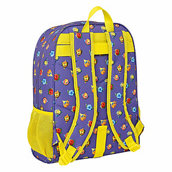 Cartable SuperThings Guardians of Kazoom Violet Jaune (32 x 42 x 14 cm)