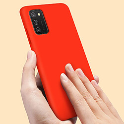 Acheter Avizar Coque Samsung Galaxy A02s Silicone Gel Souple Finition Soft Touch rouge