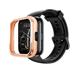 Coque en TPU sous vide, électroplaqué, anti-rayures or rose pour votre Realme Watch 2 Pro