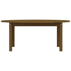 Maison Chic Table basse,Table Console Table d'appoint, Table pour salon Marron miel 110x55x45 cm Bois massif de pin -MN27131 pas cher