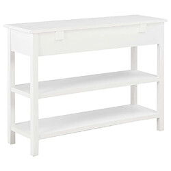 Acheter Maison Chic Commode Buffet - Meuble de rangement Blanc 110x35x80 cm MDF -GKD38068