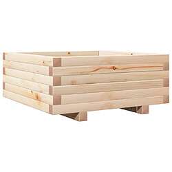 vidaXL Jardinière 60x60x26,5 cm bois de pin massif