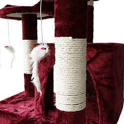 Acheter Helloshop26 Arbre à chat 170 cm corde en sisal griffoir grattoir jeux plateforme rouge 16_0000022