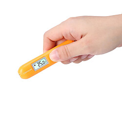 Avis Thermomètre Infrarouge LCD Numérique Sans Stylo Capteur De Température Tactile Orange