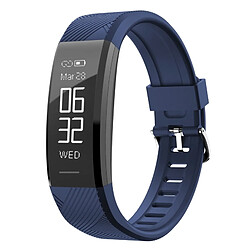 Wewoo Bracelet connecté Smartwatch Fitness Tracker Smartband écran OLED de 0,87 pouce, IP67 étanche, mode Sports de soutien / moniteur de fatigue / de sommeil / de fréquence cardiaque / rappel sédentaire bleu