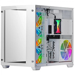 Boîtier ATX semi-tour Mars Gaming MCV3W Blanc RGB