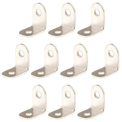 Avis 10pcs attaches d'angle en acier epaissi angle droit 25x25x16mm