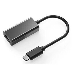 iLike HD7 USB-C Plug to HDMI 4K Femelle Audio & Vidéo Câble Adaptateur 10 cm - Convertisseur Noir