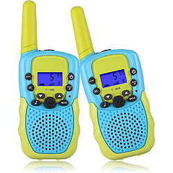 paquets conviennent aux talkies-walkies pour enfants de 3 à 12 ans 22 canaux 2 jouets radio avec lampe de poche LCD rétro-éclairée , Camping, Randonnée