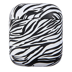 Coque en TPU + PU motif léopard/zèbre motif zébré pour votre Apple AirPods Charging Case (2019)