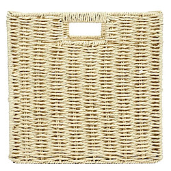 Acheter Toilinux Lot de 4 Cubes de rangement tressés pliables - 30 x 30 cm - Beige