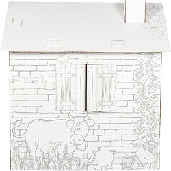 Avis MAISON CABANE EN CARTON A CONSTRUIRE A COLORIER LEGLER SMALL FOOT N°10015