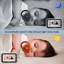 Avis Universal Moniteur de bébé couleur sans fil avec caméra surveillance intérieure nounou sécurité électronique bébé téléphone cellulaire pleurant nourriture bébé