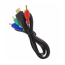 Universal Adaptateur câble HDMI à 3 RCA Adaptateur câble AV Audio Vidéo Convertisseur Connecteur Composant Câble pas cher