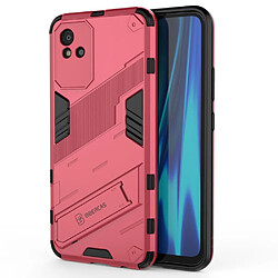 Coque en TPU anti-chocs avec béquille, rose pour votre Realme Narzo 50i