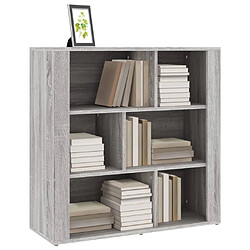 Avis vidaXL Buffet Sonoma gris 80x30x80 cm Bois d'ingénierie