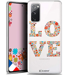 Caseink Coque Pour Samsung Galaxy S20 FE (6.5 ) [Gel HD Collection Summer Design Love Flowers - Souple - Ultra Fin - Imprimé en France]