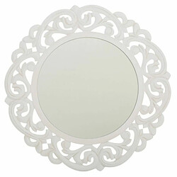 Miroir mural Alexandra House Living Blanc Crème Métal Bois de pin 2 x 60 x 60 cm